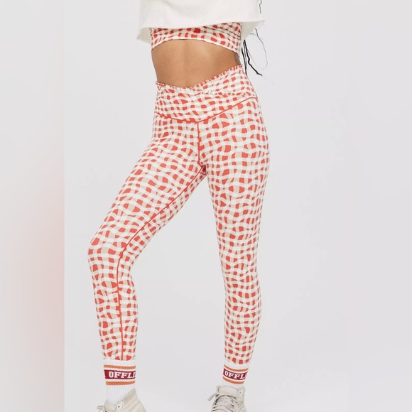 OFFLINE Aerie Xtra High Waisted Crossover Legging + Xtra Ruffle Sports Bra SET - Picture 2 of 11